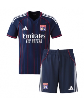 Olympique Lyonnais Maglia Gara Trasferta Repliche 2025-26 Bambino Maniche Corte